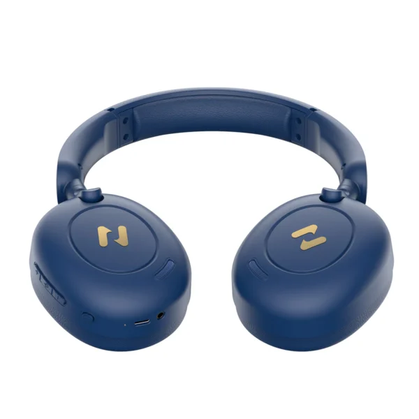 Havit H655BT Pro Active Noise Cancelling Over-Ear Wireless Bluetooth Headphone Foldable Blue