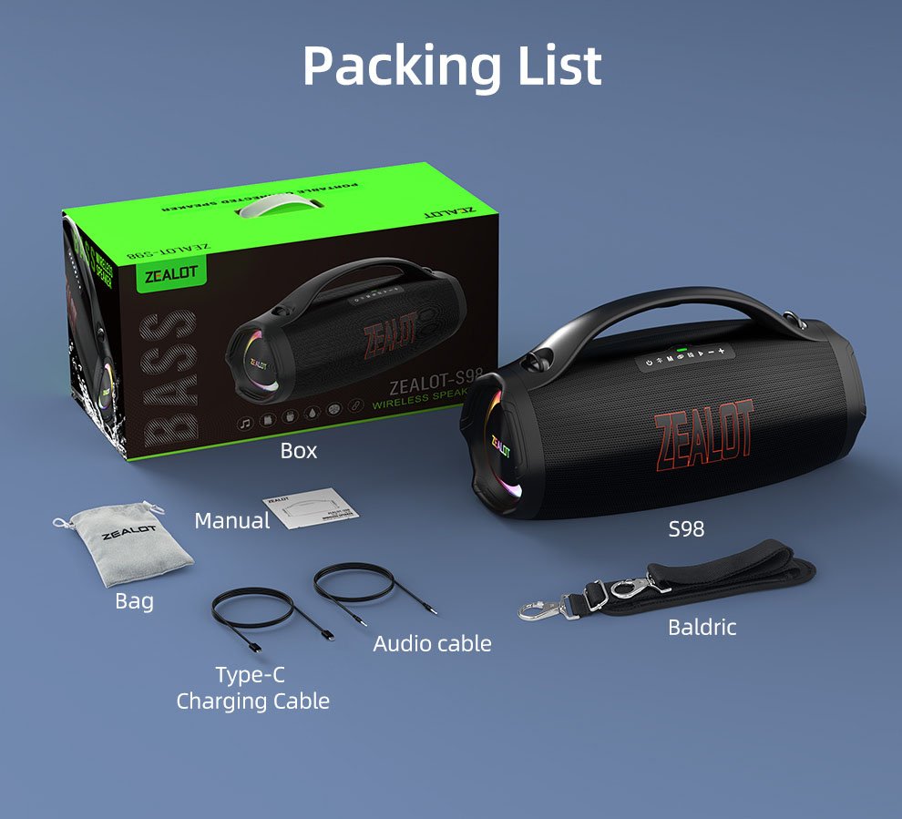 Zealot S98 Wireless Bluetooth Speakers