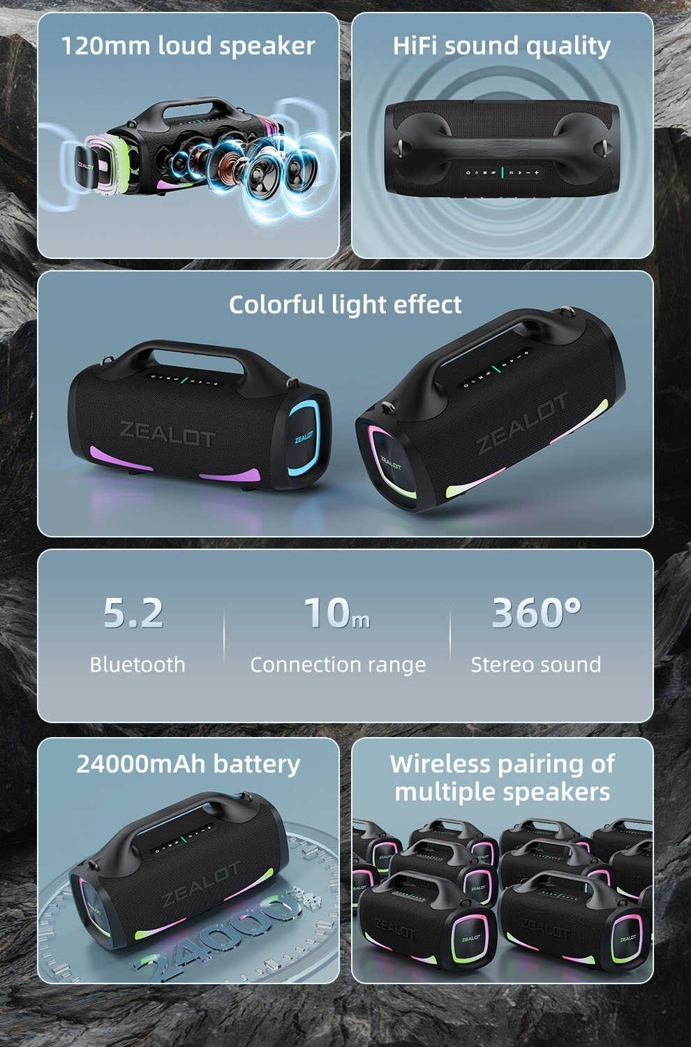 Zealot S79 Wireless Bluetooth Speakers