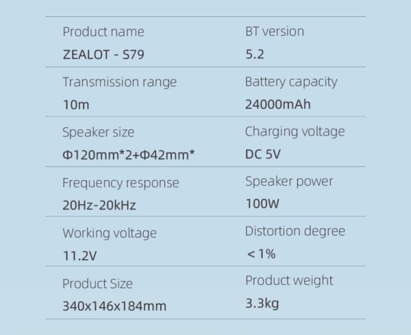 Zealot S79 Wireless Bluetooth Speakers