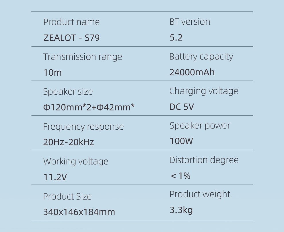 Zealot S79 Wireless Bluetooth Speakers