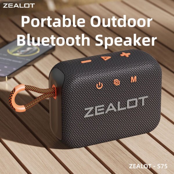 Zealot S75 Portable Bluetooth Speaker – Premium Sound for Every Adventure