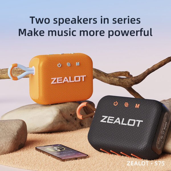 Zealot S75 Portable Bluetooth Speaker – Premium Sound for Every Adventure