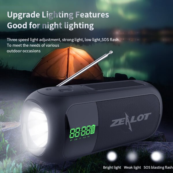 Zealot A5 Solar Bluetooth Speaker