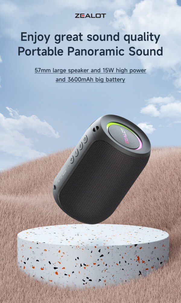 Zealot S32 Bluetooth Speaker – True 360° Sound, Anywhere & Anytime