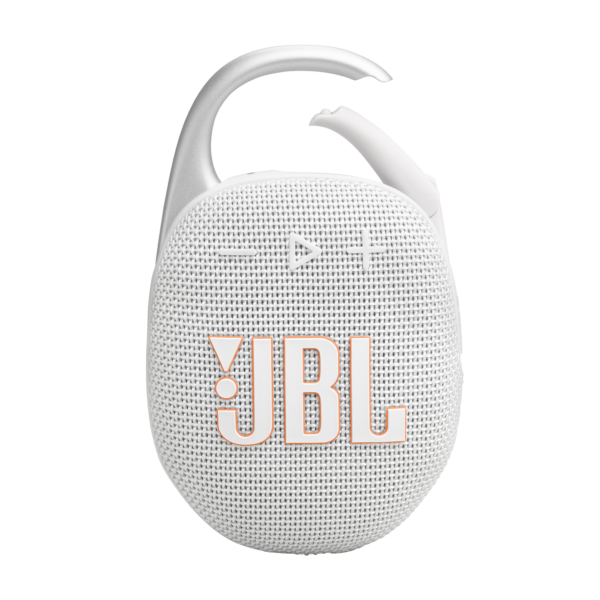 JBL Clip 5 Waterproof Portable Wireless Bluetooth Speaker White