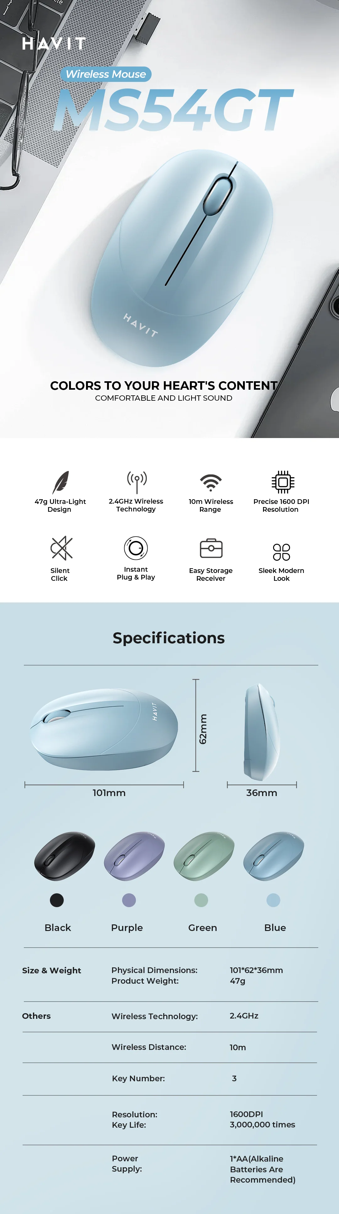 MS54GT Wireless Mouse