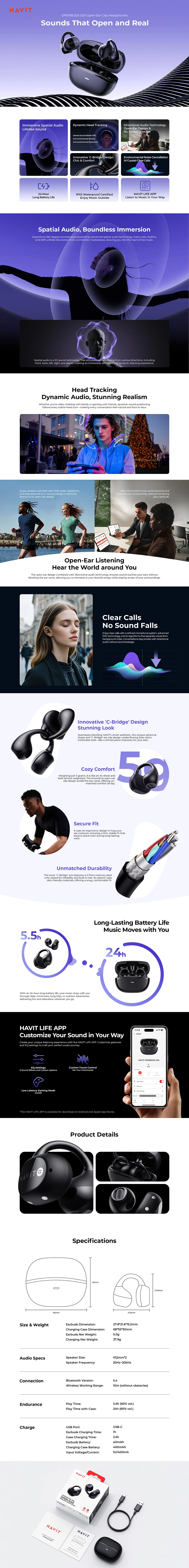HAVIT OpenBuds 02A