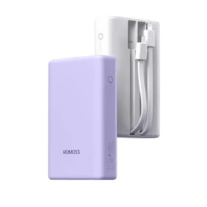 ROMOSS PAC 20 20000mAh Power Bank – High Capacity, Multi-Port & Portable Design