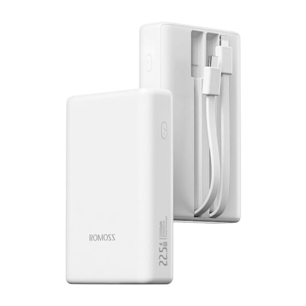 ROMOSS PAC 20 20000mAh Power Bank – High Capacity, Multi-Port & Portable Design