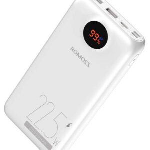 ROMOSS SW30PF 30000mAh Power Bank – 18W PD + QC 3.0 Two-Way Fast Charging, LED Display & Triple Output