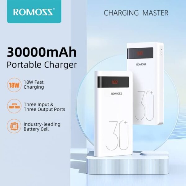 ROMOSS Sense 8P+ 30000mAh Power Bank
