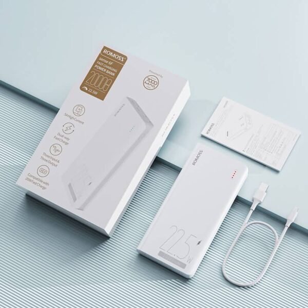 ROMOSS Sense 6F 20000mAh Power Bank – 30W PD Fast Charging, Triple Input & Compact Design ⚡ Stay connected with the ROMOSS Sense 6F 20000mAh power bank, designed for fast charging (30W PD) and multi-device support. With triple input ports (Type‑C, Micro‑USB, Lightning) and the ability to charge 3 devices at once, it’s perfect for Nigerians dealing with NEPA outages, travel, and daily commutes. Compact, airline‑safe, and reliable — your ultimate backup power solution!