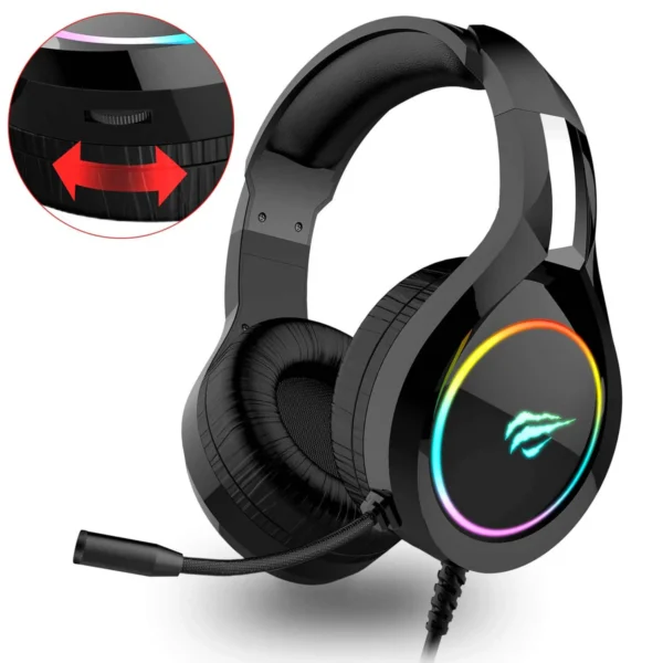 Havit Gamenote HV-H2232d RGB 3.5mm Wired Gaming Headphone