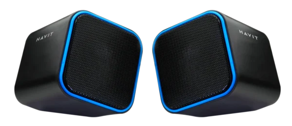 Havit HV-SK473 USB 2.0 Desktop Computer Speakers – Compact Cube Design with Clear Sound