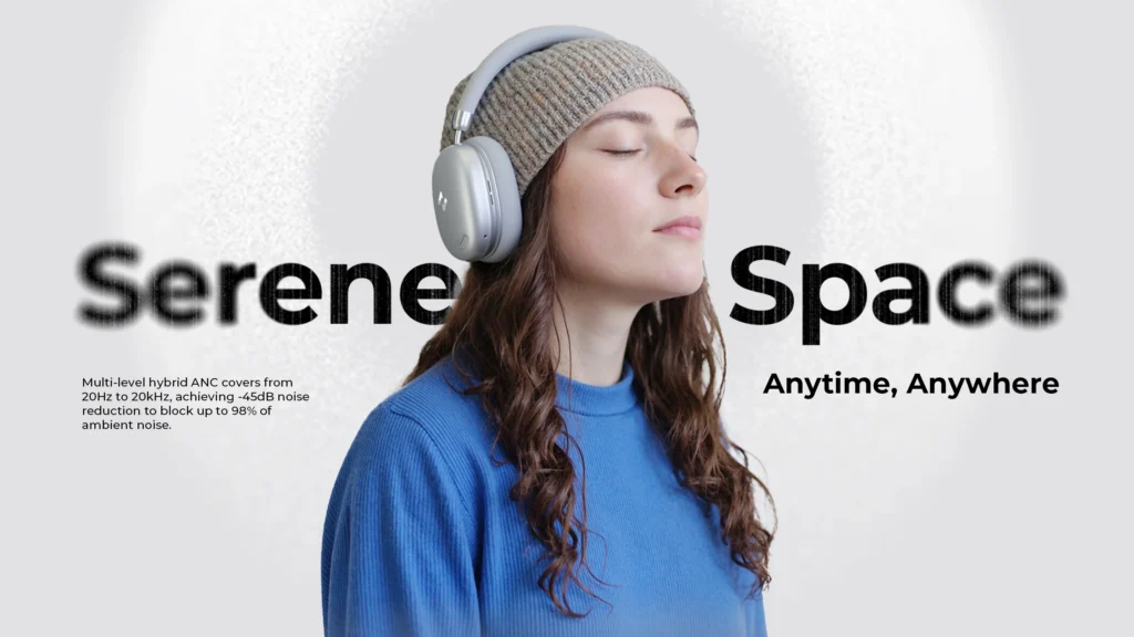 Havit H670BT SPACE S1 Adaptive Hybrid ANC Bluetooth Headphones