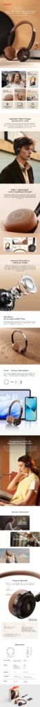 Havit H616BT Vintage 01H Wireless Bluetooth Headphones